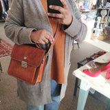 Vintage Calkini Leather Crossbody