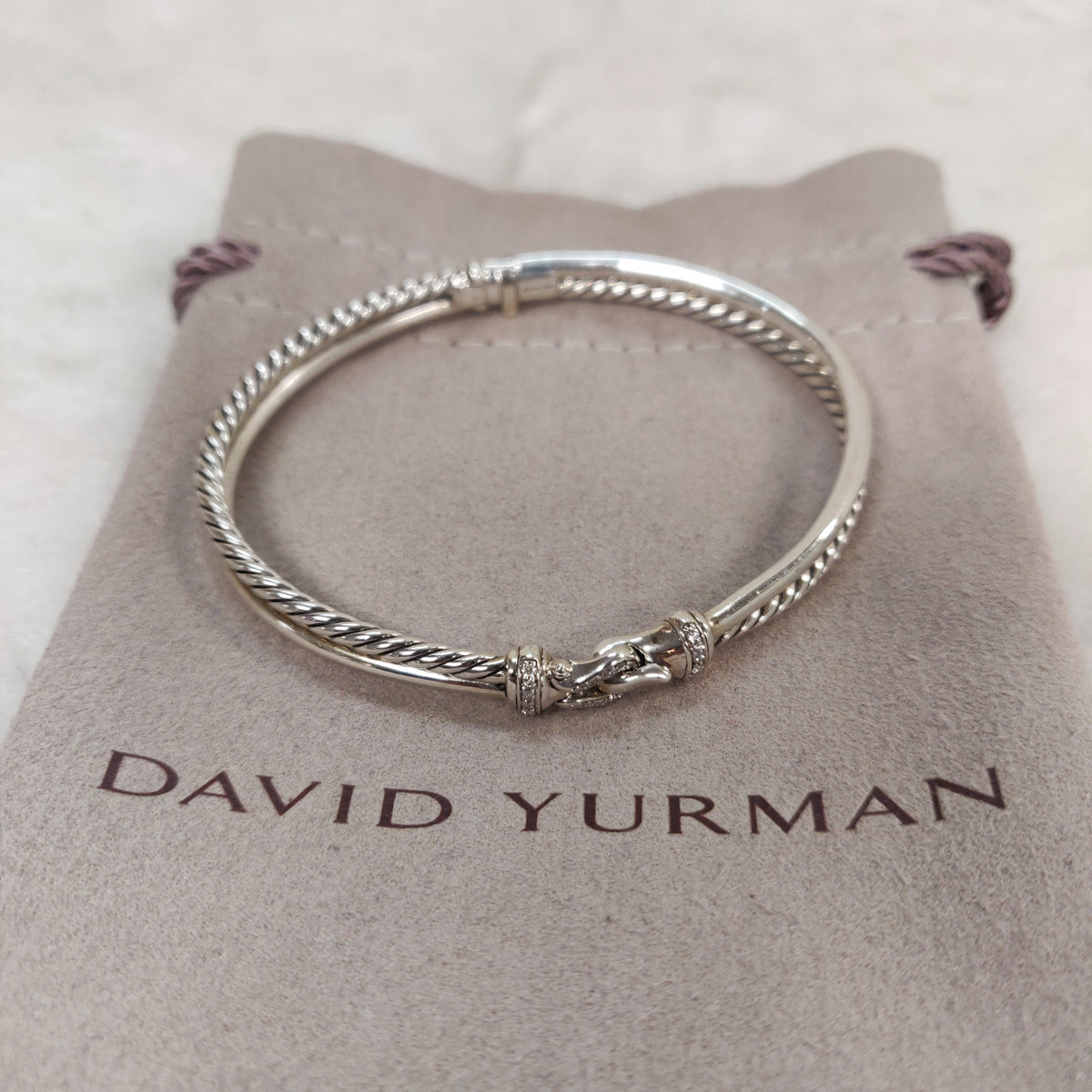 David Yurman Crossover Diamond Bracelet Sequels Resale Boutique