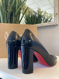 Christian Louboutin black patent “Lady Gena” pumps