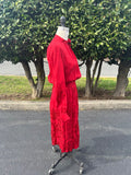 Saint Laurent Red Vintage Dress