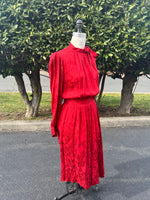 Saint Laurent Red Vintage Dress