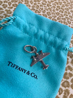 Tiffany & Co. sterling silver airplane charm