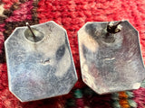 Sterling silver blue stone earrings ￼
