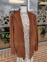 Rochas Suede Blazer Jacket (Size L)