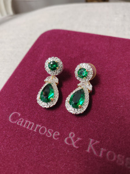 Camrose & Kross Emerald Earrings