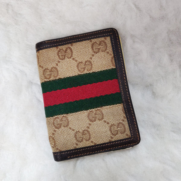 Gucci, Bags, Authentic Vintage Gucci Monogram Gg Checkbook Cover Wallet