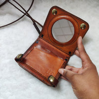 Unique Leather Crossbody Cardholder