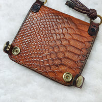 Unique Leather Crossbody Cardholder